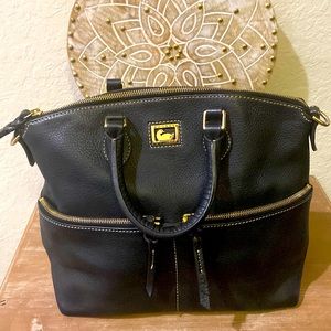 DOONEY & BOURKE PEBBLED LEATHER BAG WITH STRAP